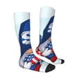 thumbnail image 4 of Lsque Cute Gnomes in USA Printed Crew Socks Men's Women's LightWeight Thin Casual Calf Socks ,Knee High Socks,Cotton Socks, 4 of 9