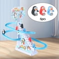 thumbnail image 4 of Escaleras deslizantes Juguete Pieza de repuesto Pista eléctrica Piezas del juego Reemplazar Escaleras de escalada adorables Accesorio de juguete para 6 piezas pingüino SM SunniMix Juguetes de pista deslizante, 4 of 6