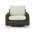 thumbnail image 2 of Kimo Outdoor Swivel Glider Lounge Chair, Beige, Dark Brown Metal, 2 of 5