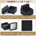 thumbnail image 4 of 80 Pack Black Jewelry Gift Boxes Square Cardboard Ring Box 2x2x1.26 Inch Paper Jewelry Boxes for Wedding Favor Gift Rings Necklaces Earrings, 4 of 6