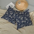 thumbnail image 5 of Navy Blue Floral Pillow Covers 18x18 Inch 2 Pcs Vintage Flower Decor Throw Pillows Boho Seasonal Spring Summer Outdoor Farmhouse Decoration Pillowcase Linen Cushion Cover for Couch Sofa Bed, 5 of 6