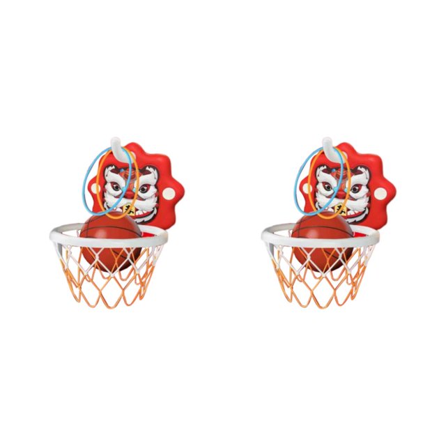 Tholdsy Juego de baloncesto para niños, soporte de cesta ajustable deportivo, estante de baloncesto colgante para tiro de niños pequeños.