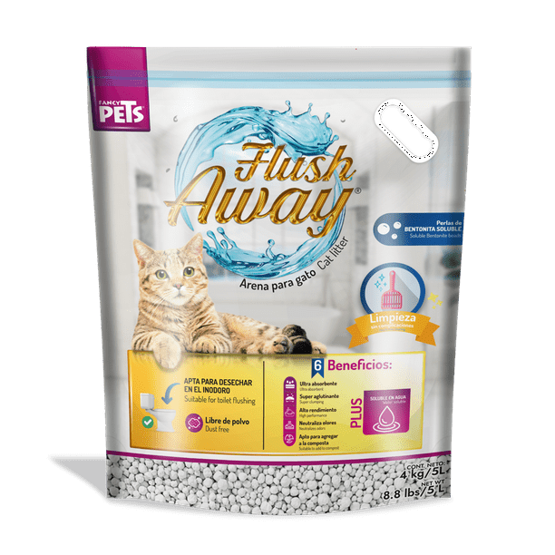 ARENA P/GATO FLUSH AWAY 4KG Bodega Aurrera en línea