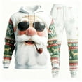 thumbnail image 4 of Mens Christmas Sweatsuits 2 Piece Sets Outfits Christmas Tracksuits Xmas Holiday Jogging Suits Hoodie and Sweatpants Set, 4 of 4