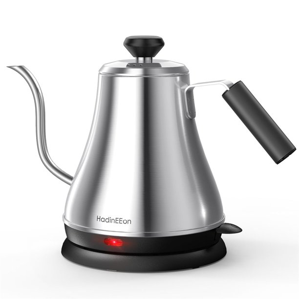 HadinEEon Electric Gooseneck Kettle 100 Stainless Steel BPAFree Tea