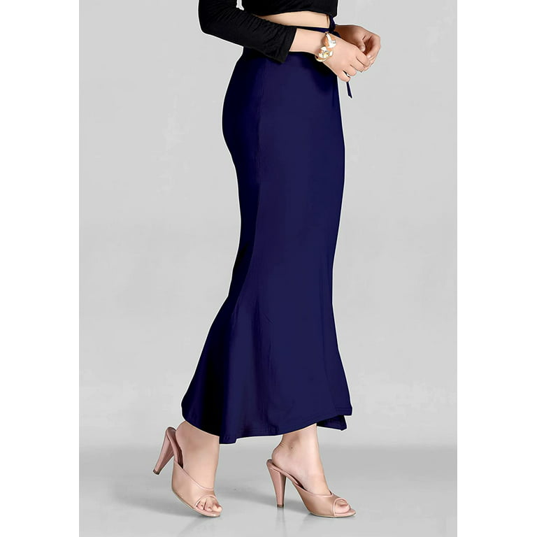 eloria Black Cotton Blended Shape Wear for Saree Petticoat Skirts for Women  Flare Saree Shapewear
