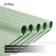 thumbnail image 3 of Unique Bargains Double Sided Color Flower Wrapping Paper Grey Green+Turquoise 22.8'x22.8' Waterproof 10 Pack, 3 of 5