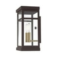 thumbnail image 5 of Livex Lighting Hopewell 2 Light Outdoor Wall Lantern in Bronze, 5 of 9