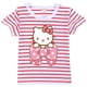 thumbnail image 4 of Hello Kitty moda para chicas de algodón a rayas de manga corta Camiseta niños verano Casual dibujos animados impreso Tops ropa para niños, 4 of 5