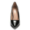 thumbnail image 2 of Dream Pairs Women Fashion Pumps Shoes Pointed Toe High Heel Shoes Wedding Party Shoes for Lady Christian-New Black/Pat Size 9.5, 2 of 5