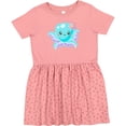 thumbnail image 3 of Inktastic Cute Octopus Blue with Star Girls Toddler Dress, 3 of 5