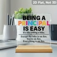thumbnail image 5 of Principal Appreciation Gift "Being A Principal Is Easy" Humorous Acrylic Desk Sign With Colorful Typography Desktop Decoration For School Office Teacher Thank You Gift Principal Thank You Gifts, 5 of 7
