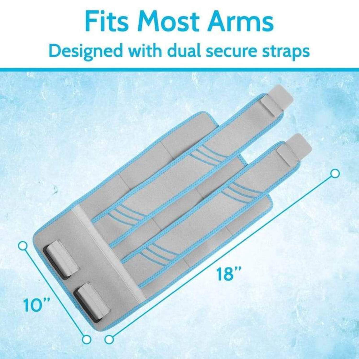 Vive Elbow Ice Pack Wrap – Reusable Hot & Cold Therapy with Compression for Pain Relief, Arthritis, Tendonitis, Sports Injuries – Adjustable for Men & Women