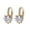 C, variant on Kiplyki Fashion earrings, zircon ear button, peach heart multi color jewelry