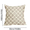 thumbnail image 2 of Decorative Throw Pillow Cover, Farmhouse Tropical Floral Linen Cushion Case for Sofa Couch, Boho Style Outdoor Home Pillowcase, 2 of 2