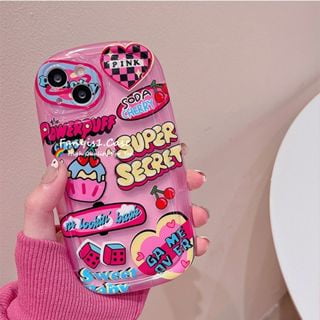 Carcasa Compatible Para Samsung A14 A13 A12 A04S A03S A52 A51 A71 A50 A34 A50S A30S A22 A32 A23 A54 A02S A11 Funda De Teléfono De Ilustración De Dibujos Animados Rosa Silicona Transparente Cubierta Tr Gao Jiahui unisex