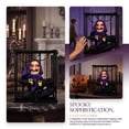 thumbnail image 6 of Screaming Cage Halloween Hanging Decoration,Scary Skull Cage Prop with Motion Activated, Spooky Hanging Ghost Light Up Eyes for House Indoor Outdoor Decor, 6 of 7