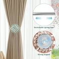 thumbnail image 4 of Jokapy Magnetic Curtain Tiebacks, Sparkling Crystal Flower Curtain Holdbacks, Green, 4 Count, 4 of 10