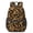 Black and Brown, variant on Blue Leopard Print Pattern 17" School Backpacks for Teens,Waterproof Oxford Fabric,S-Shape Padded Straps for School,Travel,Hiking,Camping