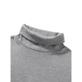 thumbnail image 4 of Cenuakty Men's Solid Color Slim Pullover, Long Sleeve Turtleneck Simple Casual Basic Tops Undershirt T-Shirt, 4 of 9