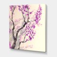 thumbnail image 3 of Designart ' Abstract Spring Purple Flowers On Tree Branches ' Traditional Canvas Wall Art Print, 3 of 4