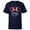 Navy, variant on Disney Minnie Mouse Amiga Head Icon Magic Friend Spanish- Short Sleeve T-Shirt for Kids - Customized-White