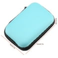 thumbnail image 1 of Almacenamiento Portátil Pequeño Estuche de Almacenamiento de Auriculares lleva de Bolsas de Bolsas Azul, 1 of 7