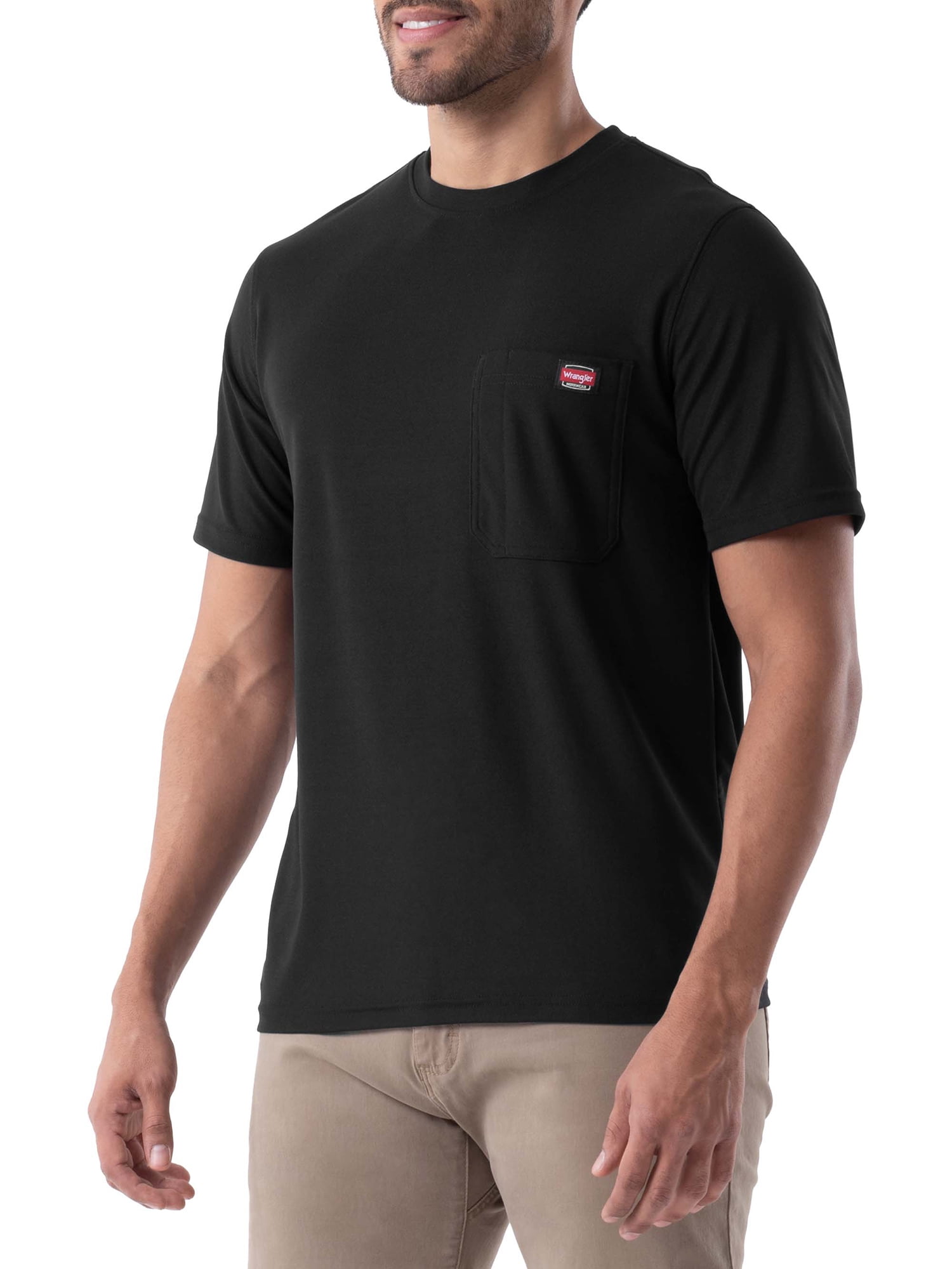 Wrangler Workwear Men's Short Sleeve Performance Tee 2-Pack Bundle