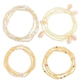 thumbnail image 1 of Miangastore Chaîne de Taille pour Femmes Multi Verre 4 Pcs 15.7X0.6X0.1In, 1 of 8