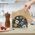 thumbnail image 2 of Yayeee Napkin Holder for Table Kitchen Paper Tissue Organization, Navy Floral Pattern, 2 of 8