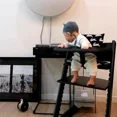 thumbnail image 3 of Silla de comedor Stokke de estilo nórdico para bebé, silla de crecimiento para niños, cojín para asiento, comedor para bebé, impermeable, sin pañales, 3 of 5