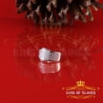 thumbnail image 6 of King of Bling's 0.40ct Sterling White Silver Round Flat 925 Cubic Zirconia Women's Ring Size 7.5, 6 of 12