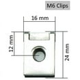 thumbnail image 2 of Bgsha Clip Écrous à Ressort en U M5 M6 Clips Panneau de Carénage Cheminée Rapide, 2 of 6
