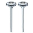 thumbnail image 1 of 2 Rouleaux de Porte de Garage en Acier Zingué 1.8 Pouces, Tige Longue 4.72 Pouces, Argent, 1 of 7
