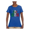 thumbnail image 2 of Wild Bobby Mexican Queen Latin Pride Women Graphic Tee, Royal, Medium, 2 of 5
