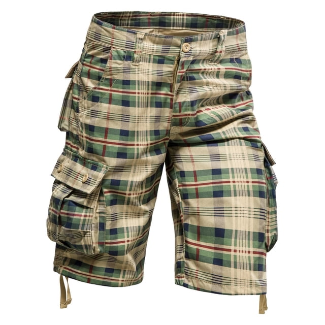 Wyzesi Pantalons Rouges pour Hommes Courts Bouffants Mode Hommes Coton et Lin Imprimé Poche en Lin Pantalons à Lacets Grande Taille Pantalons Décontractés de Noël Costumes