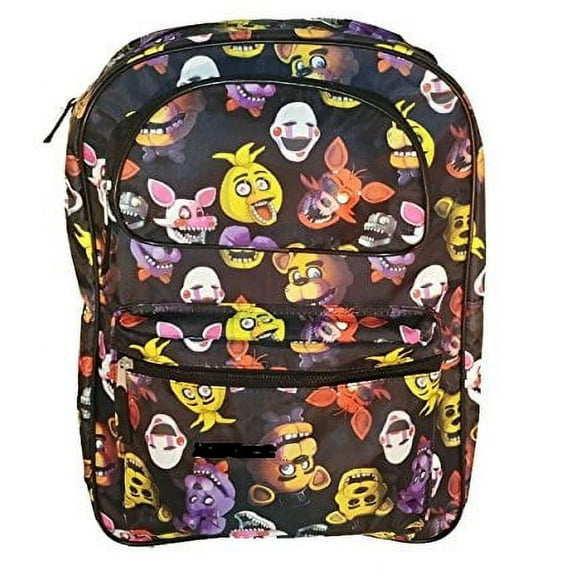 Backpack - Five Nights at Freddy's - Allover Pink Pattern Black 16" 155630-2