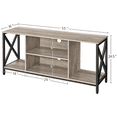 thumbnail image 3 of Alden Design TV Stand with Storage for TVs up to 65'', Distressed Gray, 3 of 7
