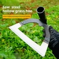 thumbnail image 3 of Crazyview Shovel Shaped Hollow Hoe Labor Saving Steel Weeding Rake Durable Garden Tool for Soil and Yard Work, 3 of 7