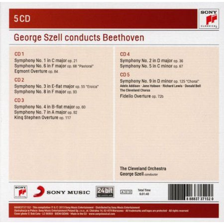 【輸入盤】George Szell Conducts Beethoven Symphonies &amp; Overtures (Sony Classical Masters)/ジョージ・セル　