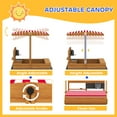 thumbnail image 4 of Outsunny Kids Sandbox with Cover, Wooden Sand Box Outdoor, Red, 4 of 9