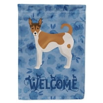 Carolines Treasures CK6052CHF Tenterfield Terrier Welcome Flag Canvas House Size Large multicolor