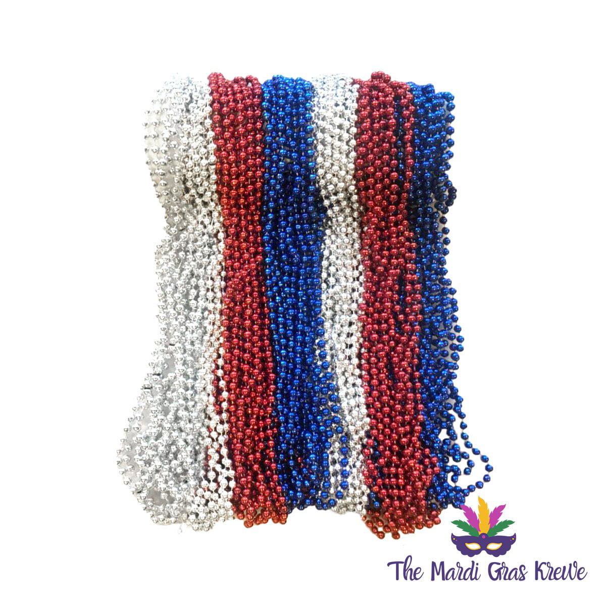 33 inch Red Metallic Mardi Gras Beads Valentine Heart Necklaces for Kids School Classroom Party Favors 12 Dozen