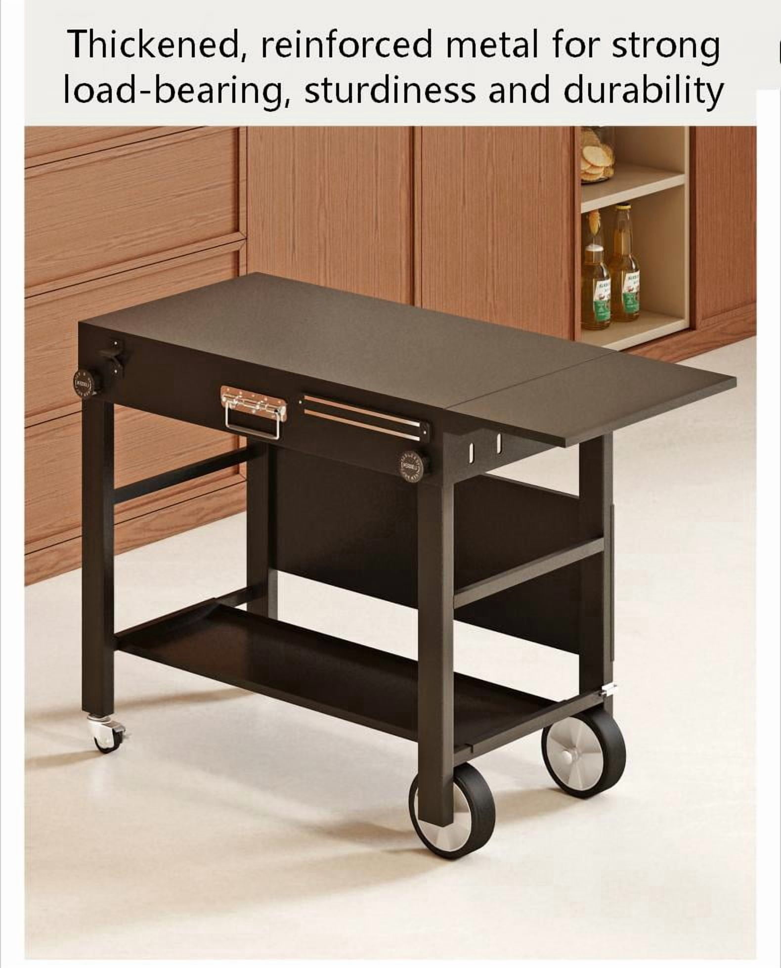 Outdoor Grill Cart Foldable Grill Table