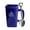 Blue, variant on Easeky Funny Trash Can Shape Ceramic Coffee Mug with Handle & Shovel Spoon, 12Oz Novelty Square Tea Cup, Creative Garbage Bin Drinkware Gift for Office Desk, Dishwasher Safe, Water Cup *1, Spoon *1