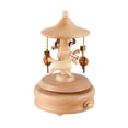 thumbnail image 1 of ZheElen Celebrate With Style - Elegant Wooden Musical Box For Birthday Christmas Gift With Exquisite Carousel 1Set, 1 of 6