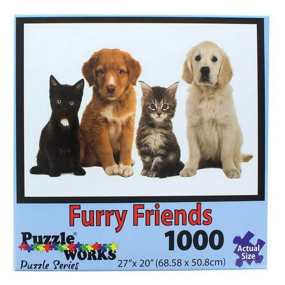PuzzleWorks 1000 Piece Jigsaw Puzzle | Furry Friend