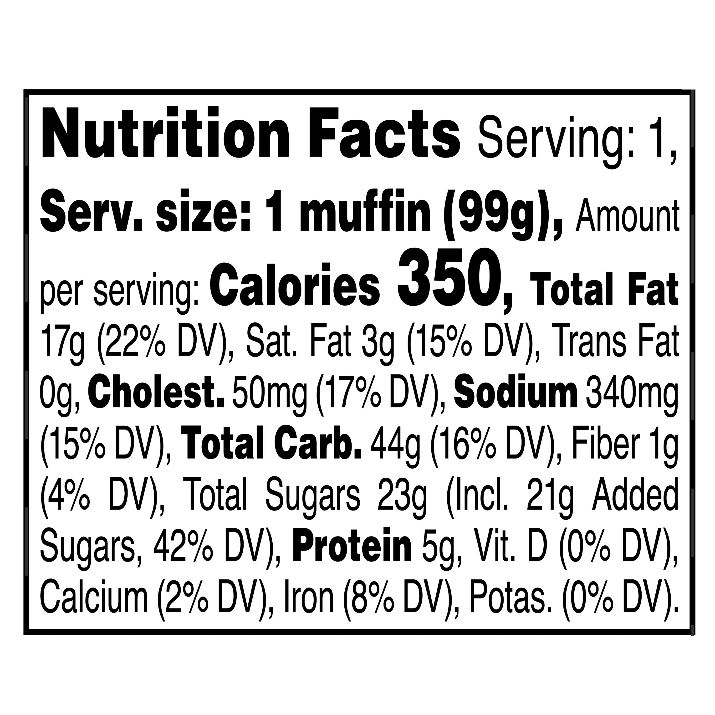 Marketside Blueberry Muffin, 3.5 oz, 1 Count