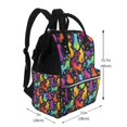 thumbnail image 2 of Easygdp Colorful Cats para Bolsa de Bebé de Gran Capacidad con Múltiples Bolsillos, Bolsa de Pañales para Padres, Bolsa de Viaje Organizada y Elegante, 2 of 6