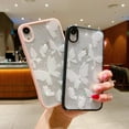 thumbnail image 3 of Compatible with iPhone XR Case for Women Girls,Cute White Butterfly Soft Slim Fit Full-Around Protective Clear Sparkly Bling Star Phone Case Glitter Cover for iPhone XR- Black, 3 of 8